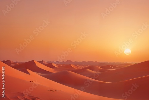 the sun setting over the dunes © hakim