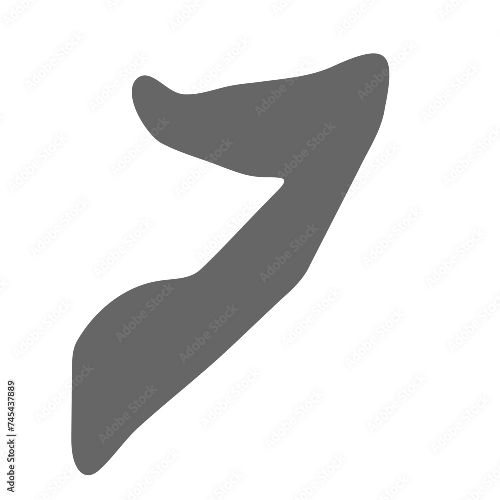 Somalia country simplified map. Grey stylish smooth map. Vector icons isolated on white background. Somalia country simplified map. Grey stylish smooth map. Vector icons isolated on white background.