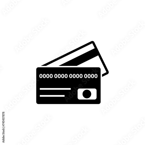 Bank Credit Card Flat Vector Icon