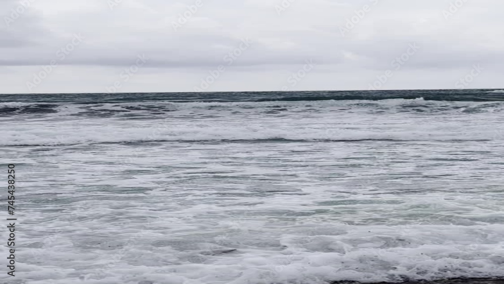 Budva Montenegro Adriatic sea old town storm