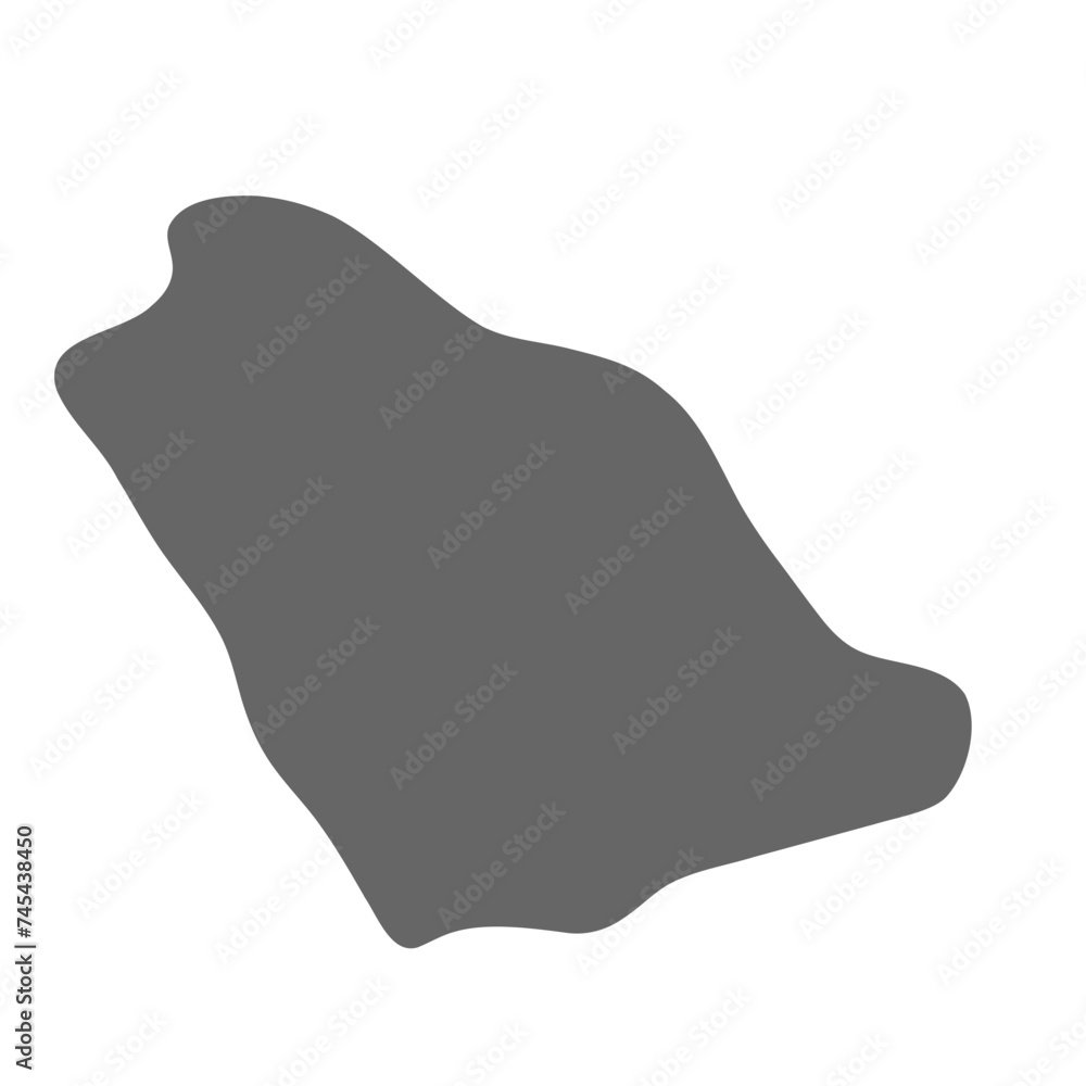 Saudi Arabia country simplified map. Grey stylish smooth map. Vector icons isolated on white background. Saudi Arabia country simplified map. Grey stylish smooth map. Vector icons isolated on white background.