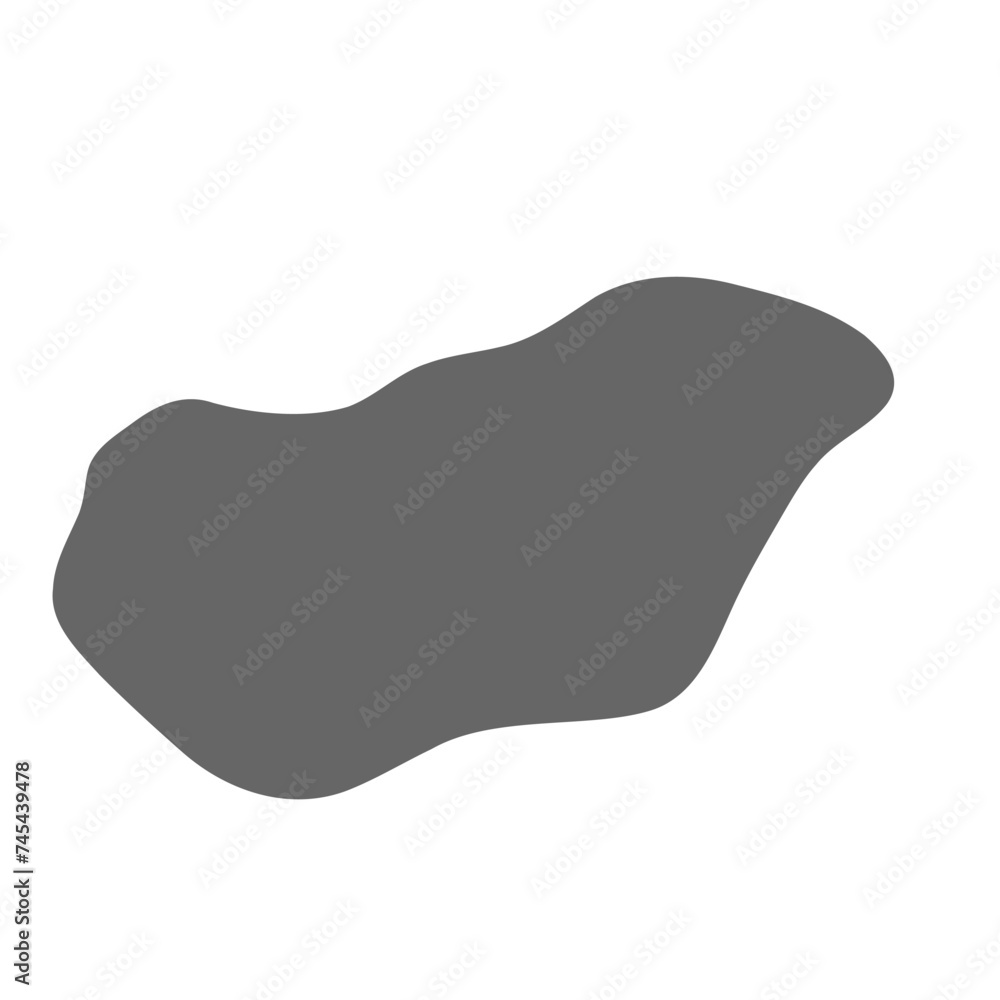 Hungary country simplified map. Grey stylish smooth map. Vector icons isolated on white background. Hungary country simplified map. Grey stylish smooth map. Vector icons isolated on white background.