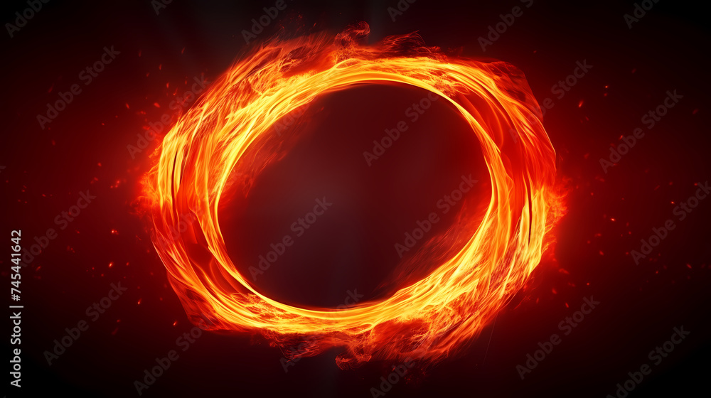 Showing vibrant glowing circles Showing vibrant glowing circles