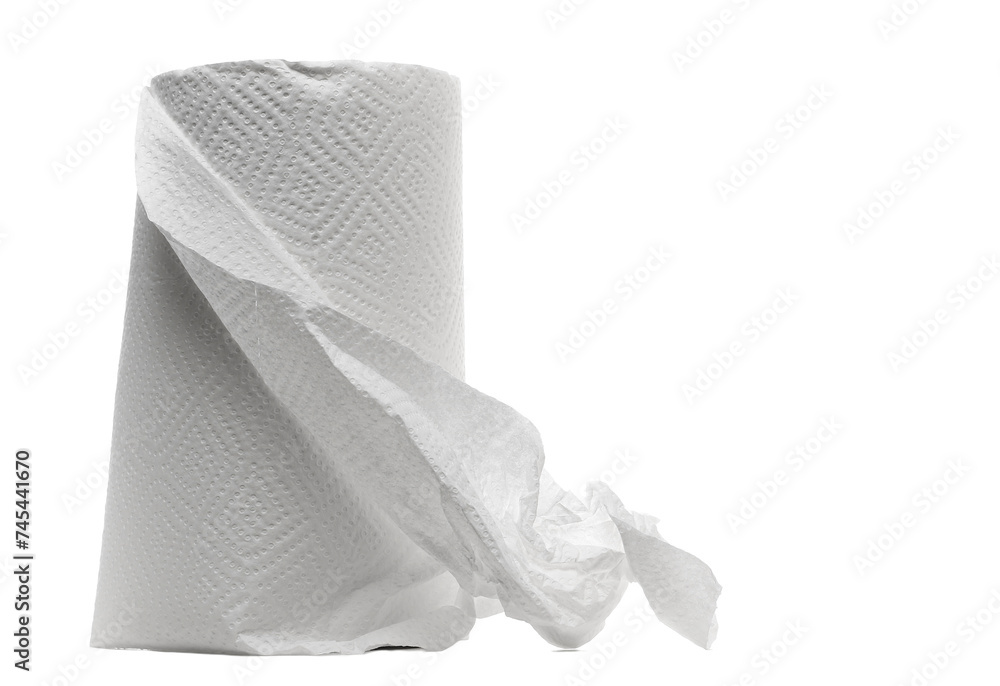 Roll of paper kitchen towels isolated on white
Roll of paper kitchen towels isolated on white
