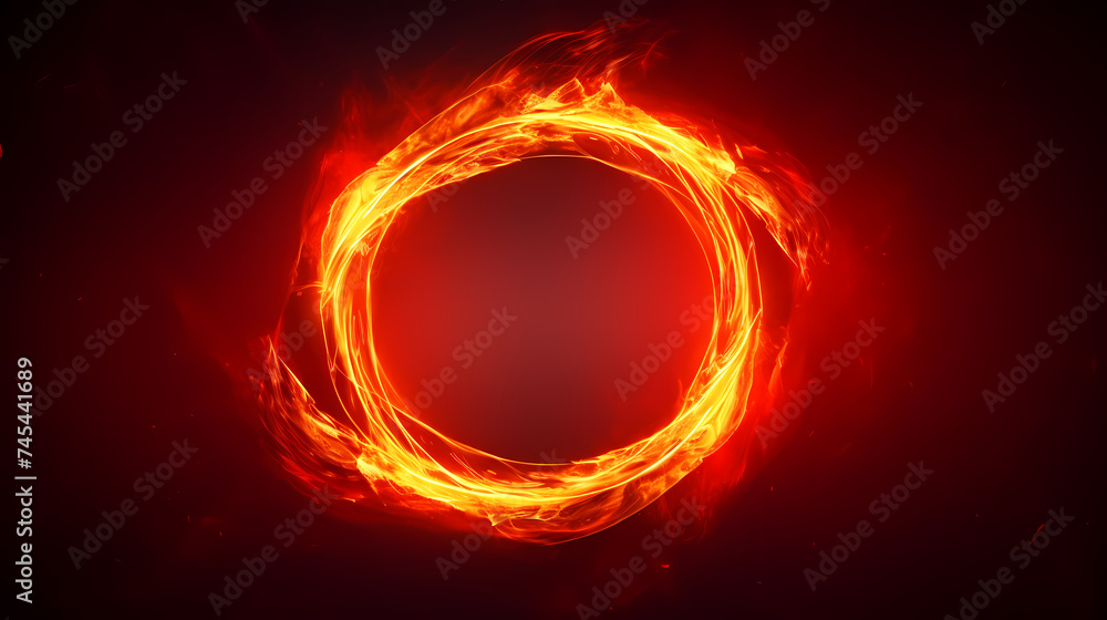 Showing vibrant glowing circles Showing vibrant glowing circles