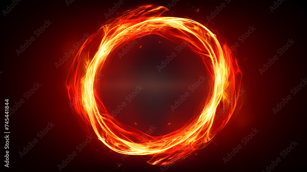 Showing vibrant glowing circles Showing vibrant glowing circles
