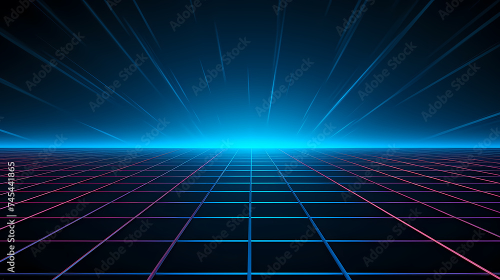 Cyberspace grid background, blockchain and abstract technology background Cyberspace grid background, blockchain and abstract technology background