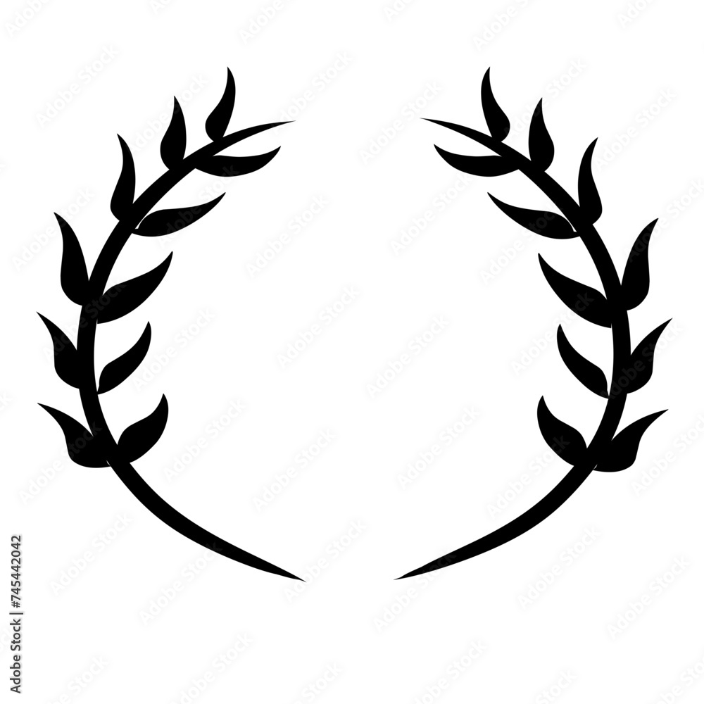 Obraz premium laurel wreath icon