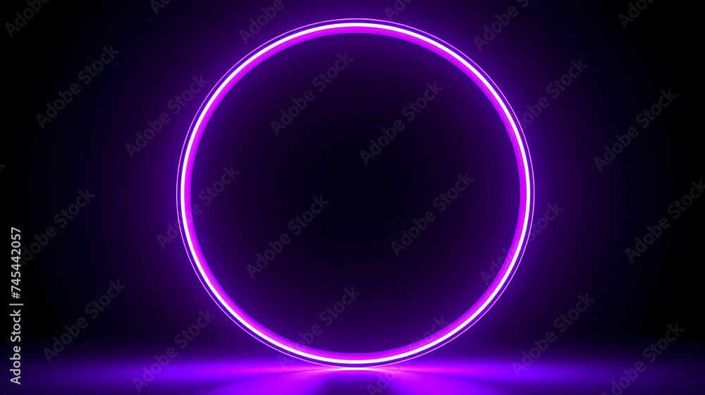 Obraz premium Showing vibrant glowing circles