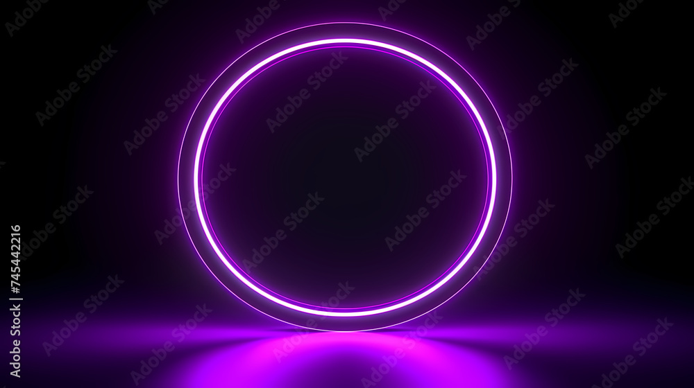 Fototapeta premium Showing vibrant glowing circles