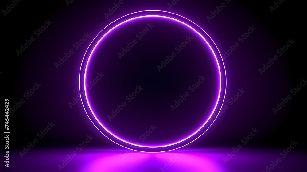 Obraz premium Showing vibrant glowing circles