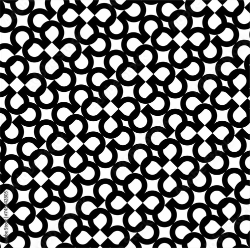 Seamless abstract clover design pattern.