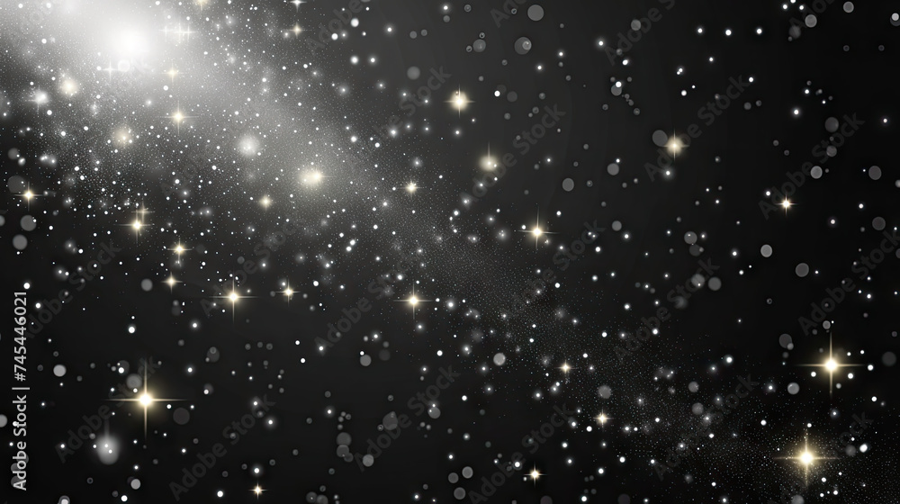 Glittering Vector Dust On A Transparent Background Sparkling Dust