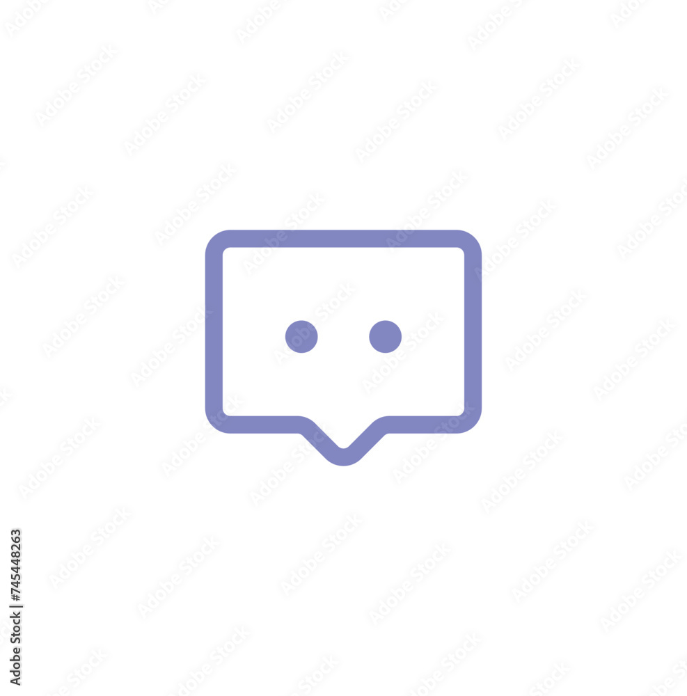 Simple chat bubble icon design. Vector illustration. Simple chat bubble icon design. Vector illustration.