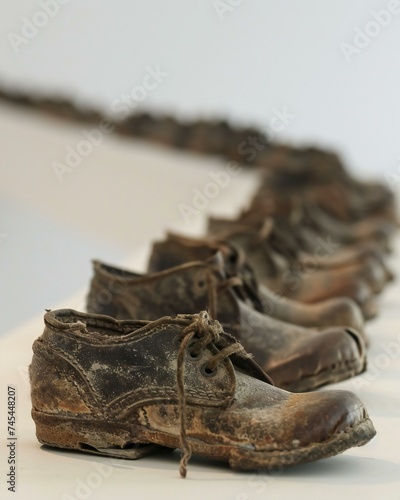 Historic Shoes Display at Memorial Museum
