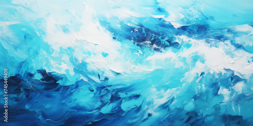 Abstract blue ocean texture background © toomi123