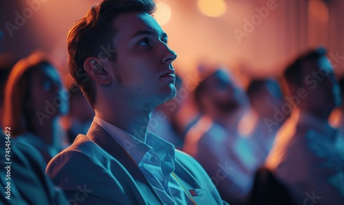 A person at the audience in...