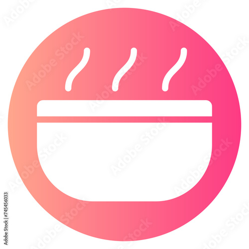 breakfast gradient icon