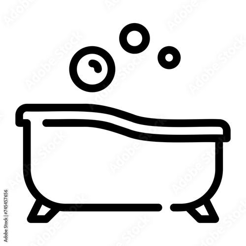 bath line icon