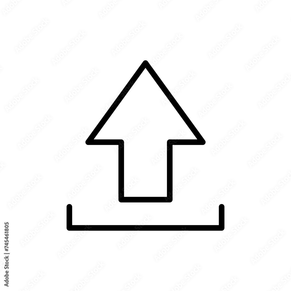 Upload icon vector. load data symbol Upload icon vector. load data symbol