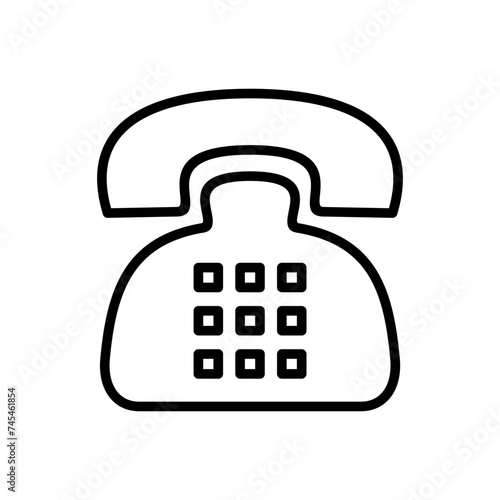 Telephone icon vector. phone icon vector.