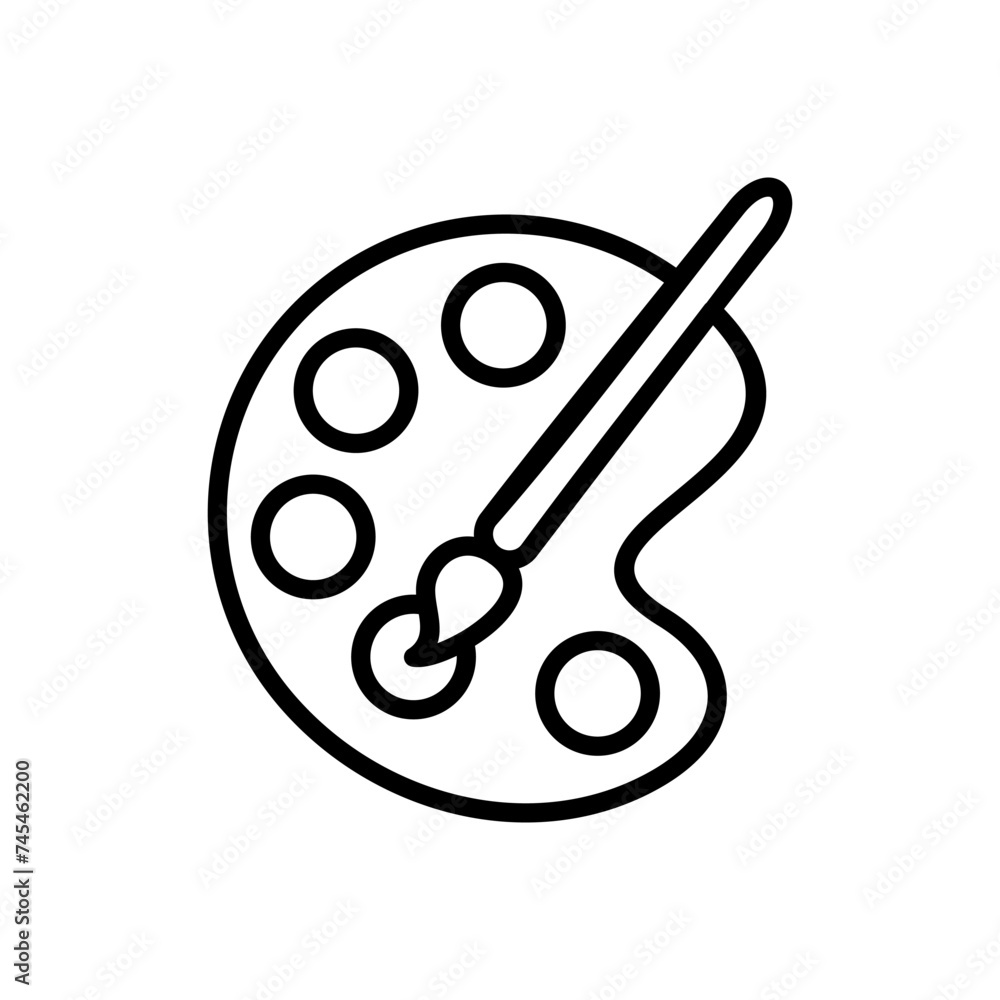 Paint icon vector. paint brush icon vector. paint roller icon vector Paint icon vector. paint brush icon vector. paint roller icon vector