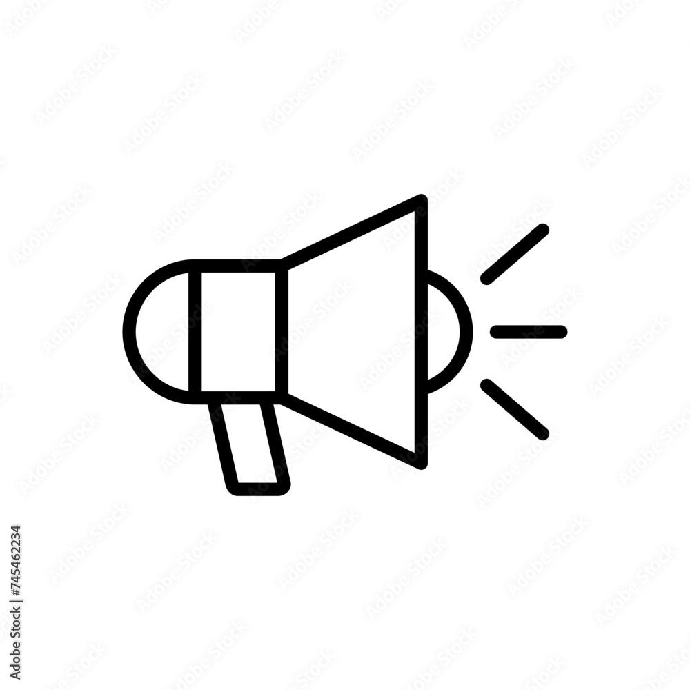 Megaphone icon vector. Loudspeaker icon vector. Megaphone icon vector. Loudspeaker icon vector.