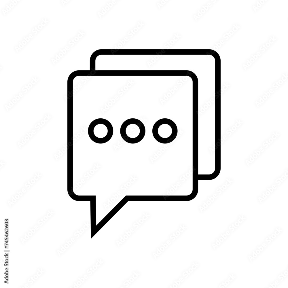 Chat icon vector. speech bubble icon. comment icon vector. message. contact us Chat icon vector. speech bubble icon. comment icon vector. message. contact us