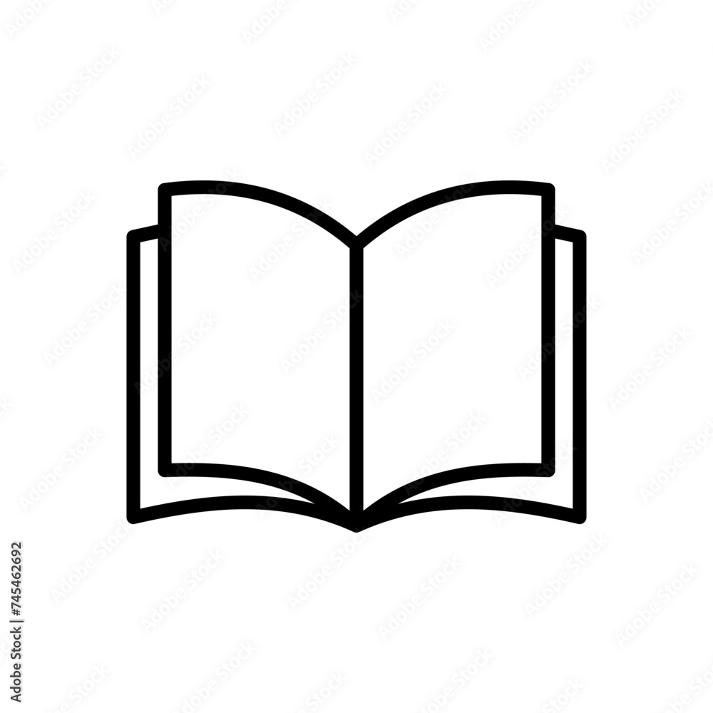 Book icon vector. open book icon vector. ebook icon Book icon vector. open book icon vector. ebook icon