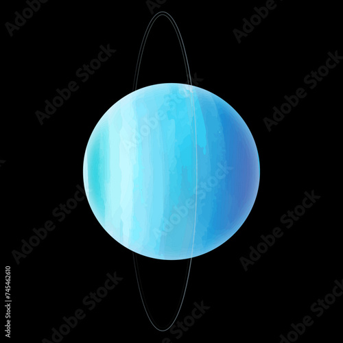 天王星のイラスト
