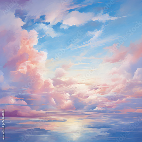 Breathtaking High Definition Panorama: A Mesmerizing Symphony of Sunset Colors Dancing Across the Infinite Sky