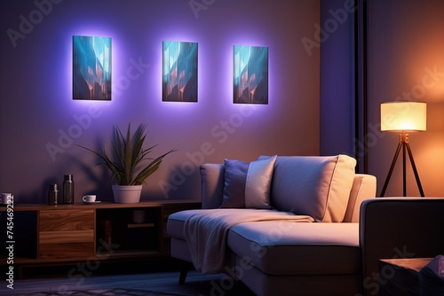 Smart Lights Symphony  Voice-activated Wall Art Illumination for Lighting Systems Decor