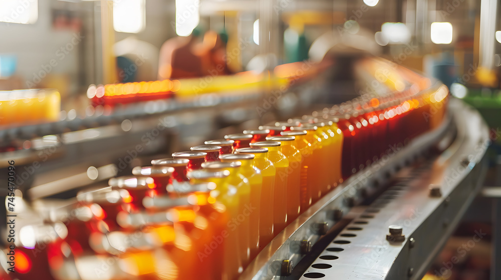A high-angle shot of a conveyor belt. The products high-quality and visually appealing. The conveyor belt modern and well-maintained. The workers working efficiently. A high-angle shot of a conveyor belt. The products high-quality and visually appealing. The conveyor belt modern and well-maintained. The workers working efficiently.