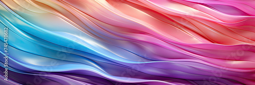 Wallpaper Mural Close up of a vibrant multicolored background with wavy lines creating a mesmerizing and harmonious visual effect Torontodigital.ca