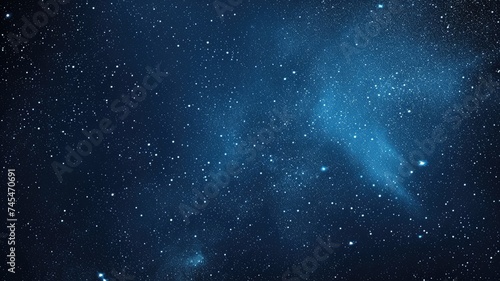 A dark blue starry night sky