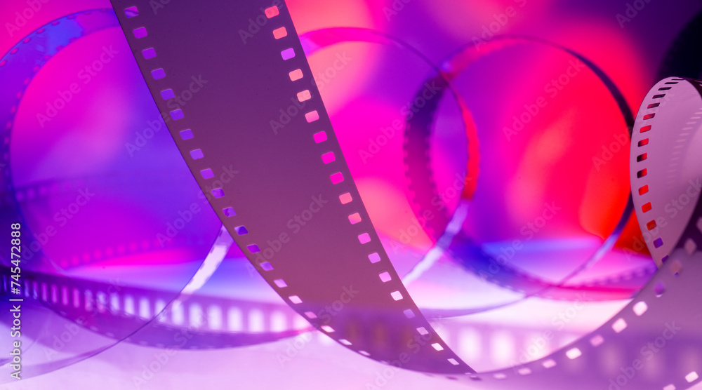 film strip for color film background banner