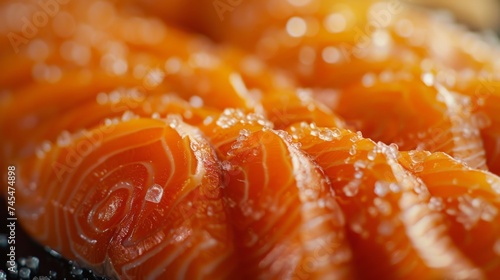 Salmon fillet. Salmon fish meat. Salmon meat texture background