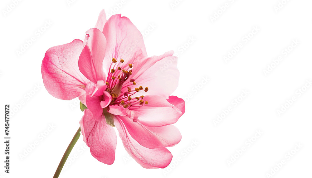 Pink cherry blossom sakura flower isolated on transparent background, PNG cutout graphic resource Pink cherry blossom sakura flower isolated on transparent background, PNG cutout graphic resource