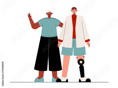 Social diversity vector illustration.