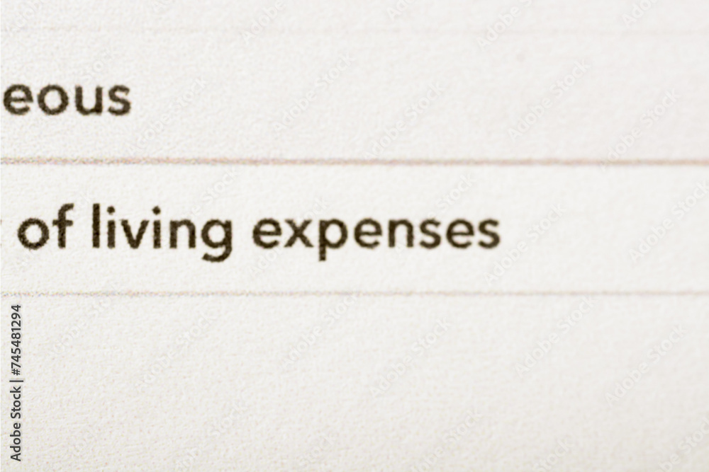 Living expenses refer to the costs maintaining a standard of living, including housing, food, utilities, transportation, healthcare, and personal expenses. Living expenses refer to the costs maintaining a standard of living, including housing, food, utilities, transportation, healthcare, and personal expenses.