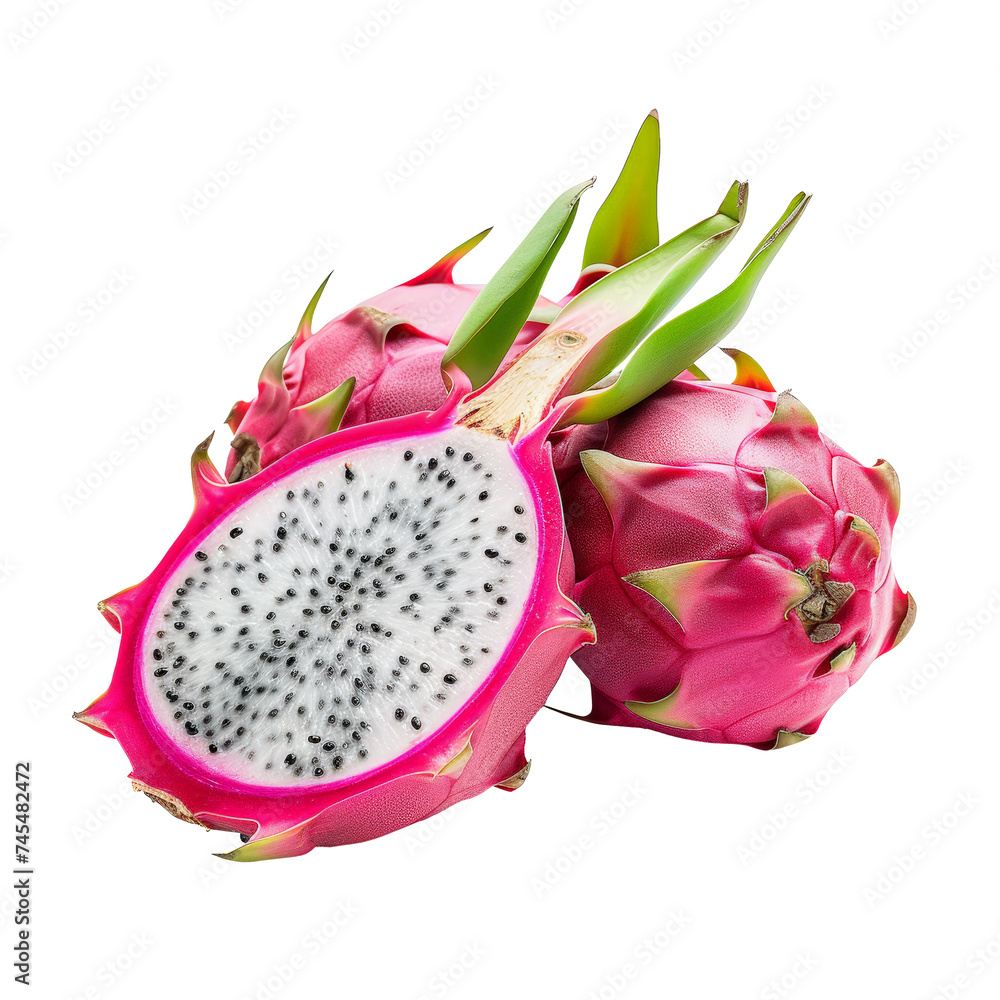 AI Generated Image: Dragon Fruit (Pitaya) with Transparent Background AI Generated Image: Dragon Fruit (Pitaya) with Transparent Background