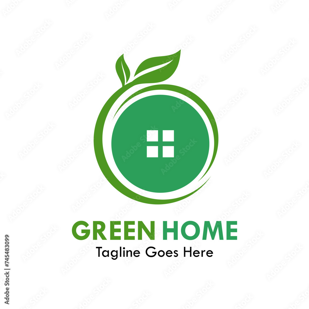 Green house design logo template illustration Green house design logo template illustration