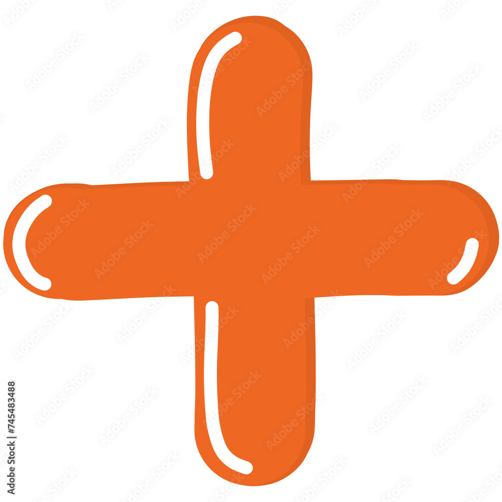 Obraz premium Plus sign illustration 