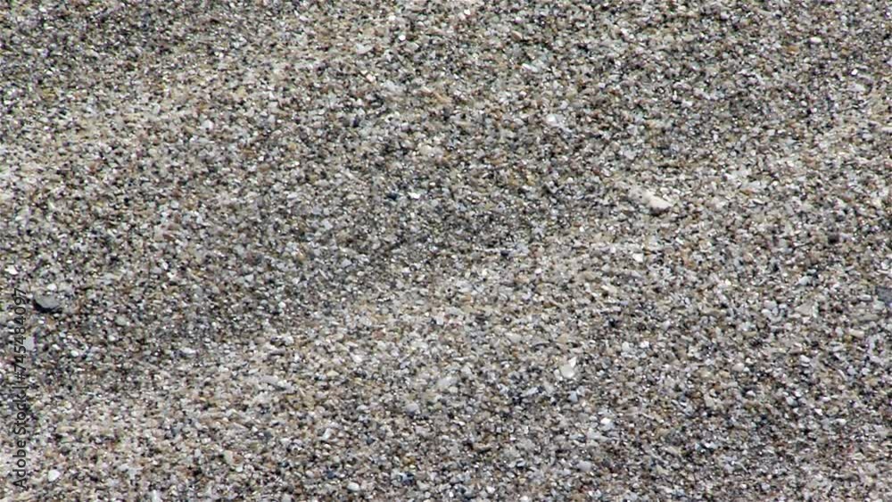 Sand Ripples on the Beach, Sand Grains On A Beach. Close Up. Sand Ripples on the Beach, Sand Grains On A Beach. Close Up.