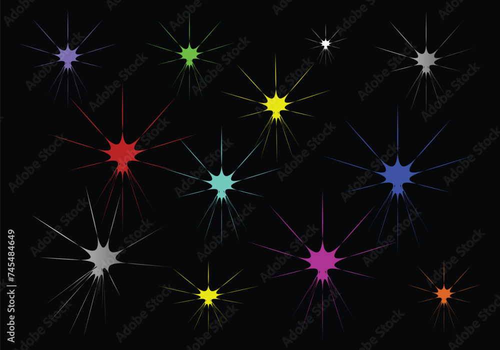abstract star template background design