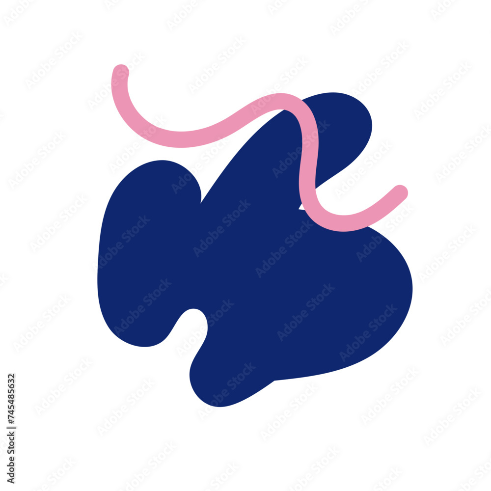 Fototapeta premium Abstract shapes vector decor