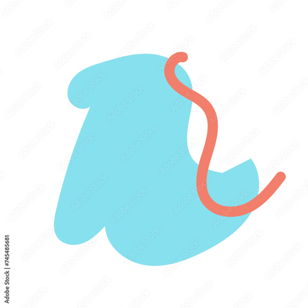 Fototapeta premium Abstract shapes vector decor
