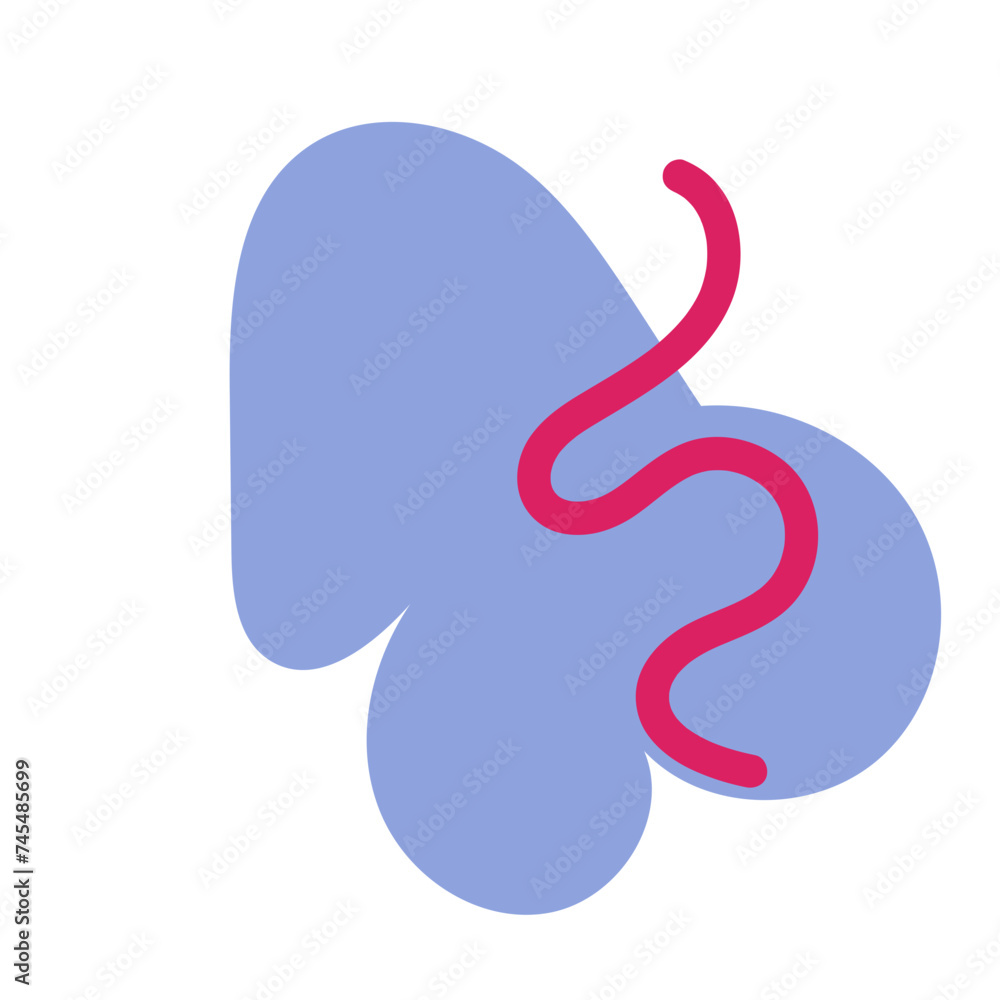 Naklejka premium Abstract shapes vector decor