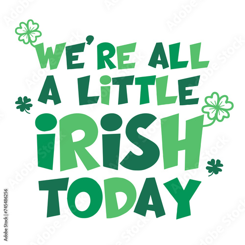 Hand Drawn of Festive Irish Saying for St. Patrick's Day