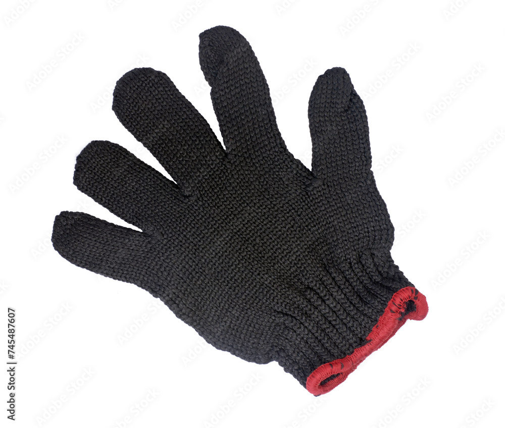 Black glove isolated on white background Black glove isolated on white background